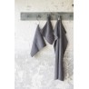 Håndklæde "Mynte" mørkegrå strikket - Ib Laursen - 40x60