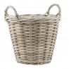 Kurv konisk rattan m/ plast - Ib Laursen H: 31 cm