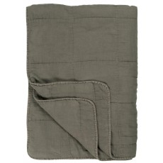 Quilt / Vattæppe gråbrun - Ib Laursen 130x180