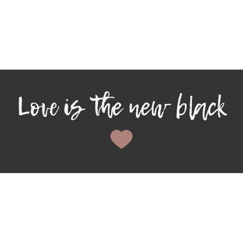 Se Metalskilt "Love is the new black" - Ib Laursen hos Mostersskur.dk