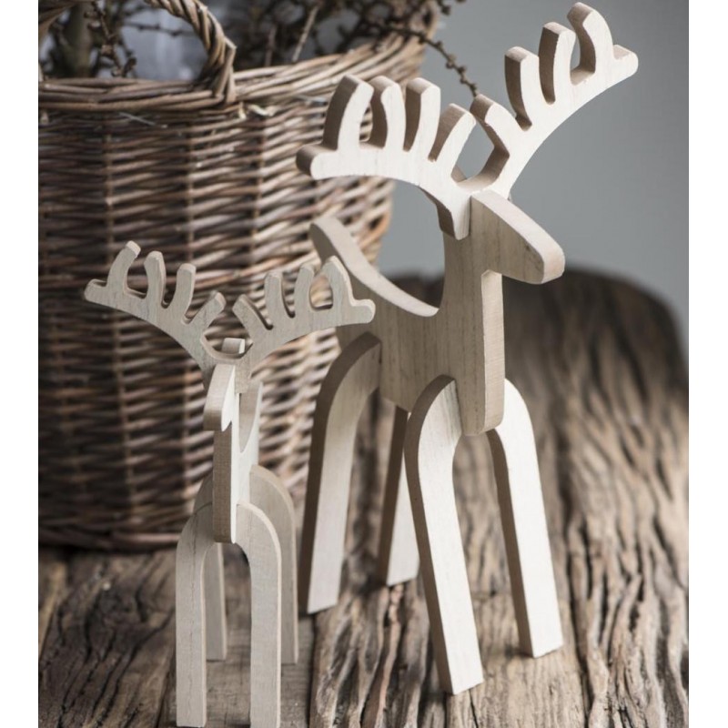 Billede af Rensdyr Rudolf lys - Ib Laursen - H: 26 cm