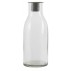 Flaske / Vase zink m/ lysindsats - Ib Laursen - H: 16,5