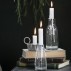 Flaske / Vase zink m/ lysindsats - Ib Laursen - H: 16,5