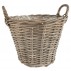 Kurv konisk rattan m/ plast - Ib Laursen H: 36 cm