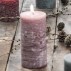 Bloklys malva - Ib Laursen - H: 14 Ø: 7 cm