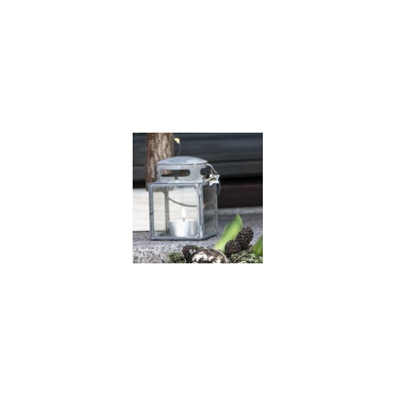 Lanterne m/ zink finish – Ib Laursen – H: 11 cm