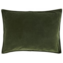 Pudebetræk velour mørk grøn - Ib Laursen 50x70