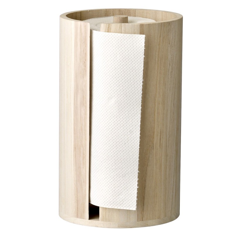 Køkkenrulleholder Natur Kejsertræ 14,5x25,5cm