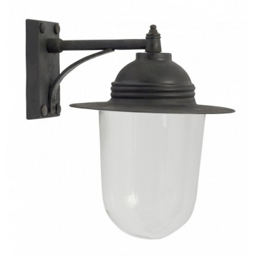 Outdoor lamp for wall, black finish