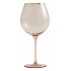 Goldie wine glass w. gold rim