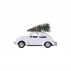 HD, 12C, Decoration, MINI Xmas car, Whitel: 8.5 cm