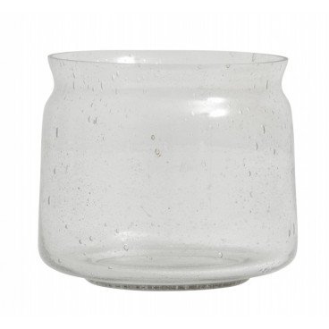 Vase "Bubbly" klart glas - Nordal - Lille