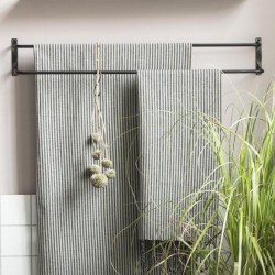 Håndklædestang m/ 2 stænger - Ib Laursen - L: 81 cm