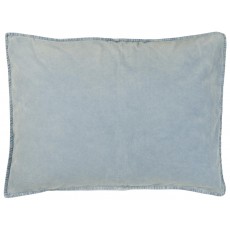Pudebetræk velour støvet lys blå - Ib Laursen 50x70