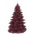 Stearinlys juletræ - bordeaux - Ib Laursen H: 12,5 cm