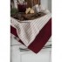Håndklæde "Mynte" vinrød strikket - Ib Laursen - 40x60