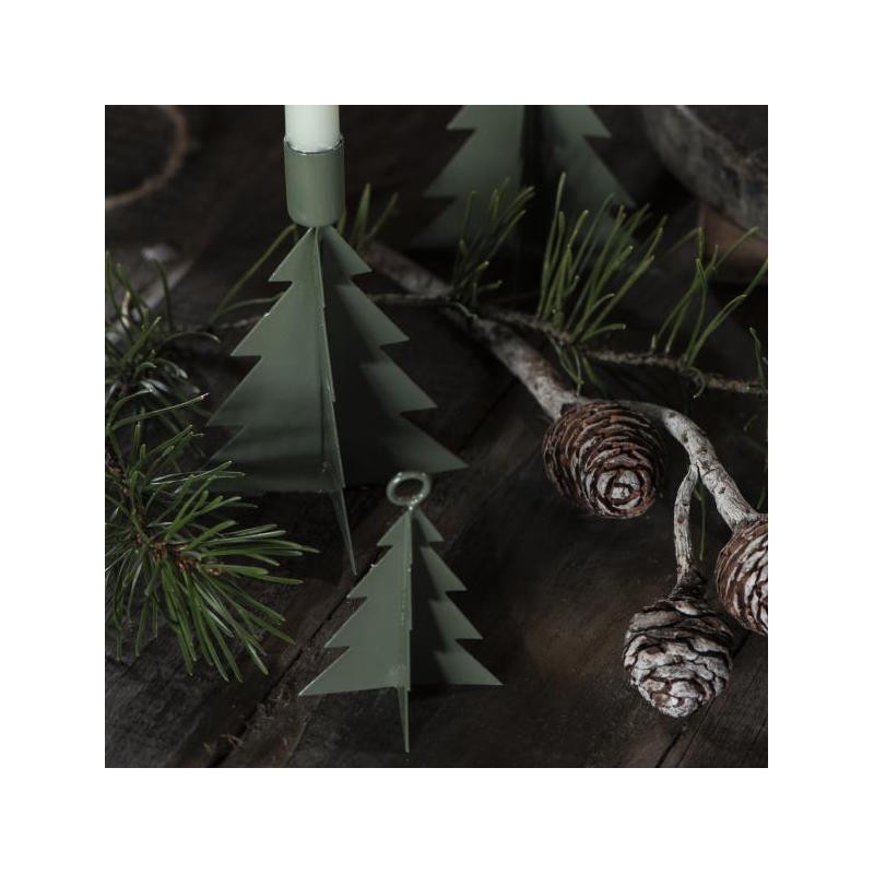 Juletræ til ophæng metal army grøn - Ib Laursen
