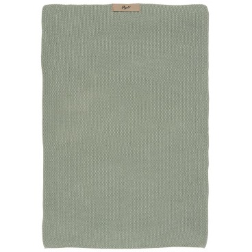 Håndklæde "Mynte" støvgrøn strikket - Ib Laursen - 40x60