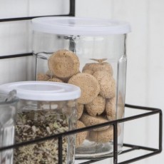 Marmeladeglas m/ hvidt låg - Ib Laursen 1400 ml
