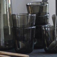 Drikkeglas "smoke" / grå - Ib Laursen