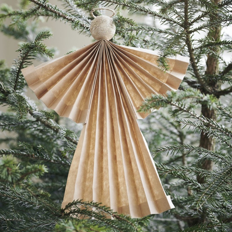 Julepynt, Angel, Natural, 12 cm