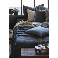 Quilt / sengetæppe støvet mørkeblå - Ib Laursen 240X240
