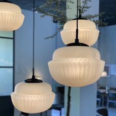 Loftlampe, Hvidt glas "Acorn" - House Doctor