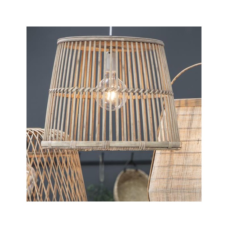 Hængelampe m/ bambusskærm - Ib Laursen