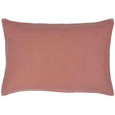 Pudebetræk mørk rosa hør - Ib Laursen 40x60
