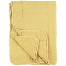 Quilt / vattæppe lemongul - Ib Laursen 130X180