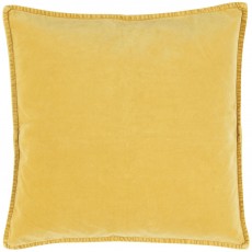 Pudebetræk lemon gul velour - Ib Laursen 50x50