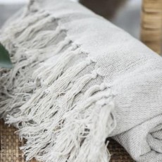 Plaid creme/natur