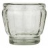 Skjuler klart glas m/ fod & riller - Ib Laursen - H:8,3