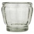 Skjuler klart glas m/ fod & riller - Ib Laursen - H:8,3