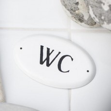 Metalskilt "WC" - Ib Laursen