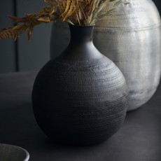 Vase "Reena" aluminium brun - House Doctor - H: 25