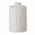 Vase "Elice" hvid m/ buet mønster - Bloomingville - H: 13