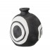 Vase "Mika" sort m/ mønster - Bloomingville - H: 14cm