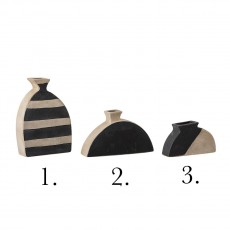 Vaser "Nezha" natur & sort - Bloomingville - Vælg ml 3 varianter