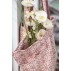 Taske rosa m/ hvidt mønster - Ib Laursen