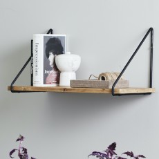 VICO wall shelf, nature/black