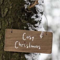 Træskilt "Cosy Christmas" - Ib Laursen