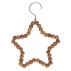 Stjerne af træperler til ophæng - Ib Laursen - H: 20 cm
