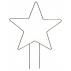 Stjerne på dobbeltspyd messing finish - Ib Laursen H: 33 cm