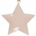Stjerne lys rosa metal t/ ophæng - Ib Laursen - H: 10 cm