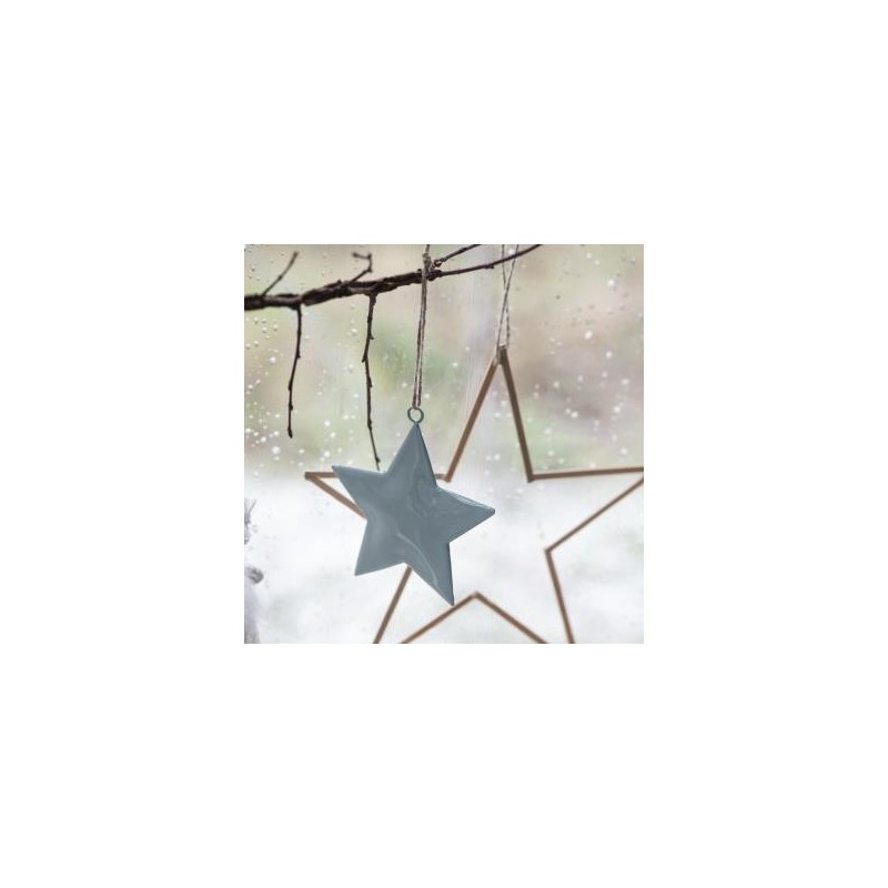Billede af Stjerne lysegrøn metal t/ ophæng - Ib Laursen - H: 10 cm