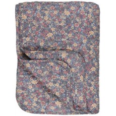 Quilt / Vattæppe lavendel m/ blomster - Ib Laursen - 130x180