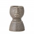 Vase m/ ansigt "Magdi" brun - Bloomingville - H: 14 cm