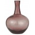 Glasballon / vase malva glas mundblæst - Ib Laursen - H: 24 cm