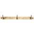 Knagerække antik messing m/ 3 knager - Ib Laursen L:30,5
